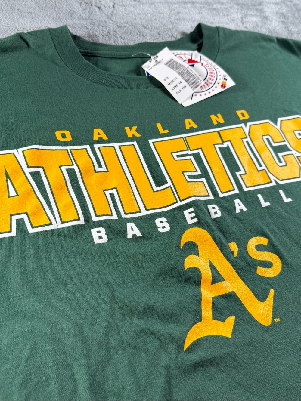 MLB Oakland Athletics Rungsspun Soft Green Sportswear T-Shirt Men’s Size XL